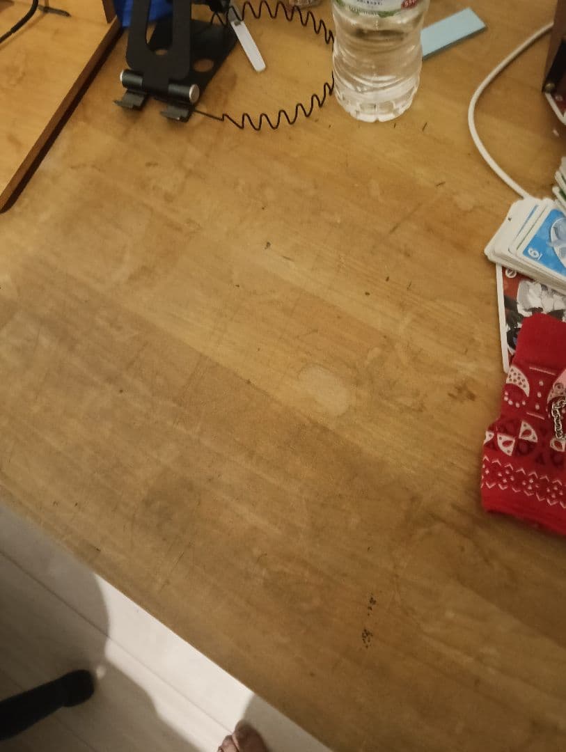 イケアデスク3点セットナチュラルウッドレールベリとキャビネット付引き取り限定販売