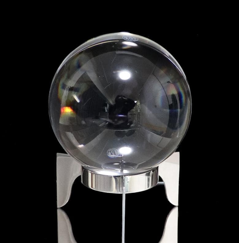 バカラ レア 高級 特大 1.6kg シリウスボウル 純正銀色台座付属