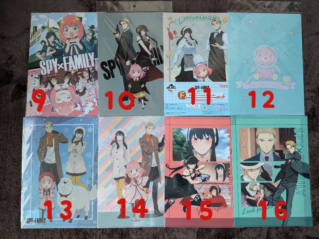 SPY×FAMILY スパイファミリー　クリアファイルセット 54枚　バラ売り可