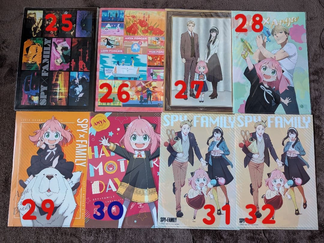 SPY×FAMILY スパイファミリー　クリアファイルセット 54枚　バラ売り可