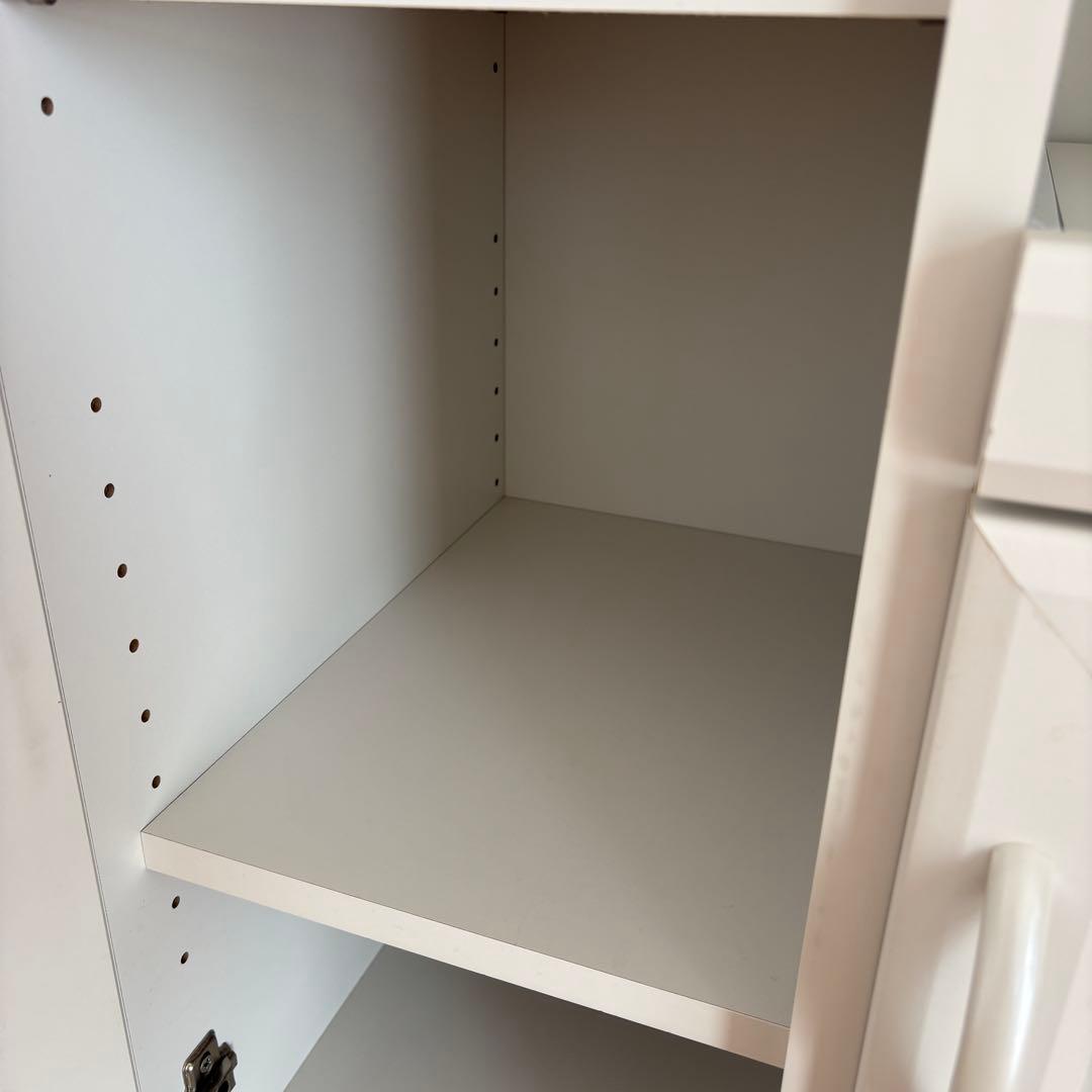 即日発送】セルシナ カップボード ホワイト レンジ台 食器棚 シンプル