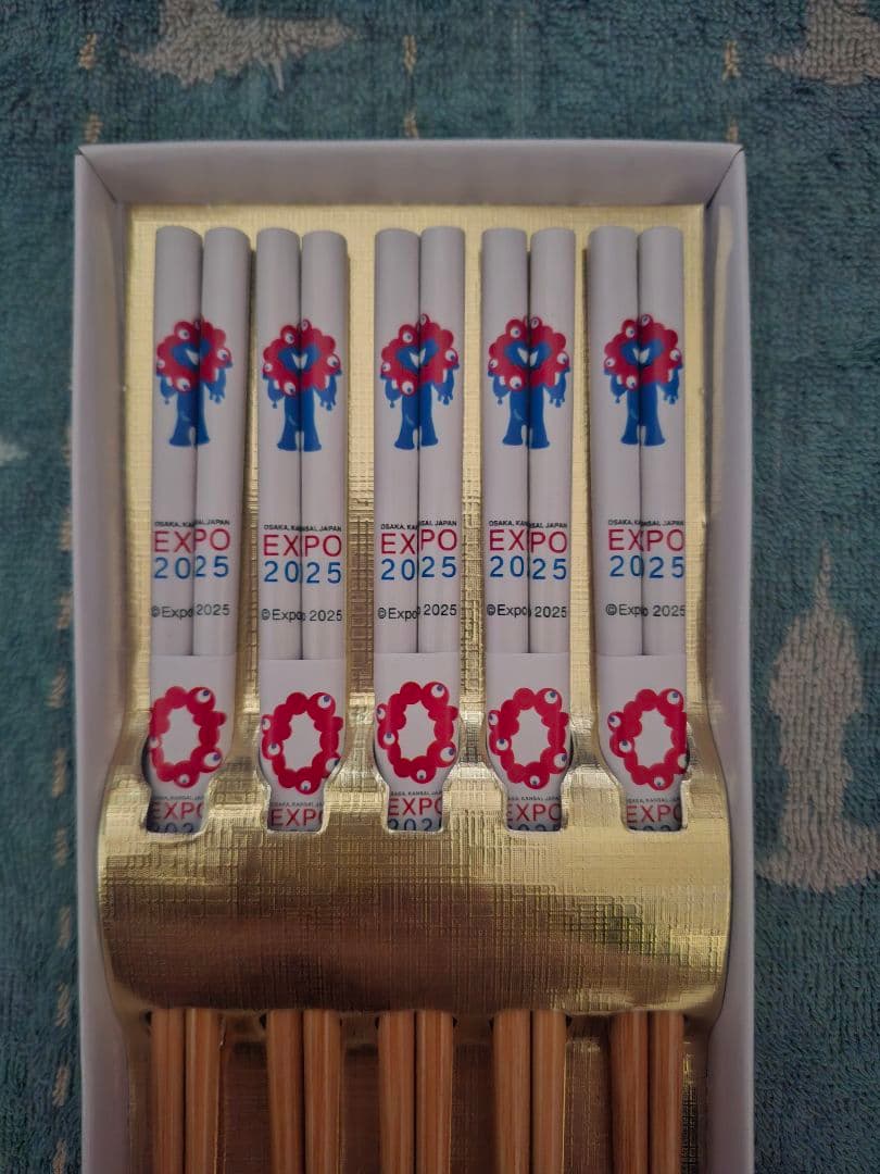 ♡新品未使用♡EXPO2025　大阪・関西万博　ミャクミャク 竹箸　5本セット