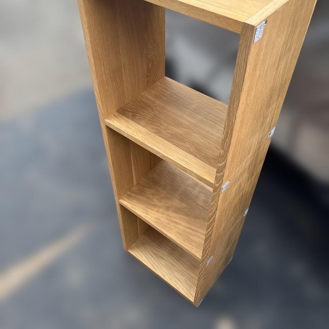 無印良品 スタッキングシェルフ オーク材 1列3段 棚 シェルフ 収納家具