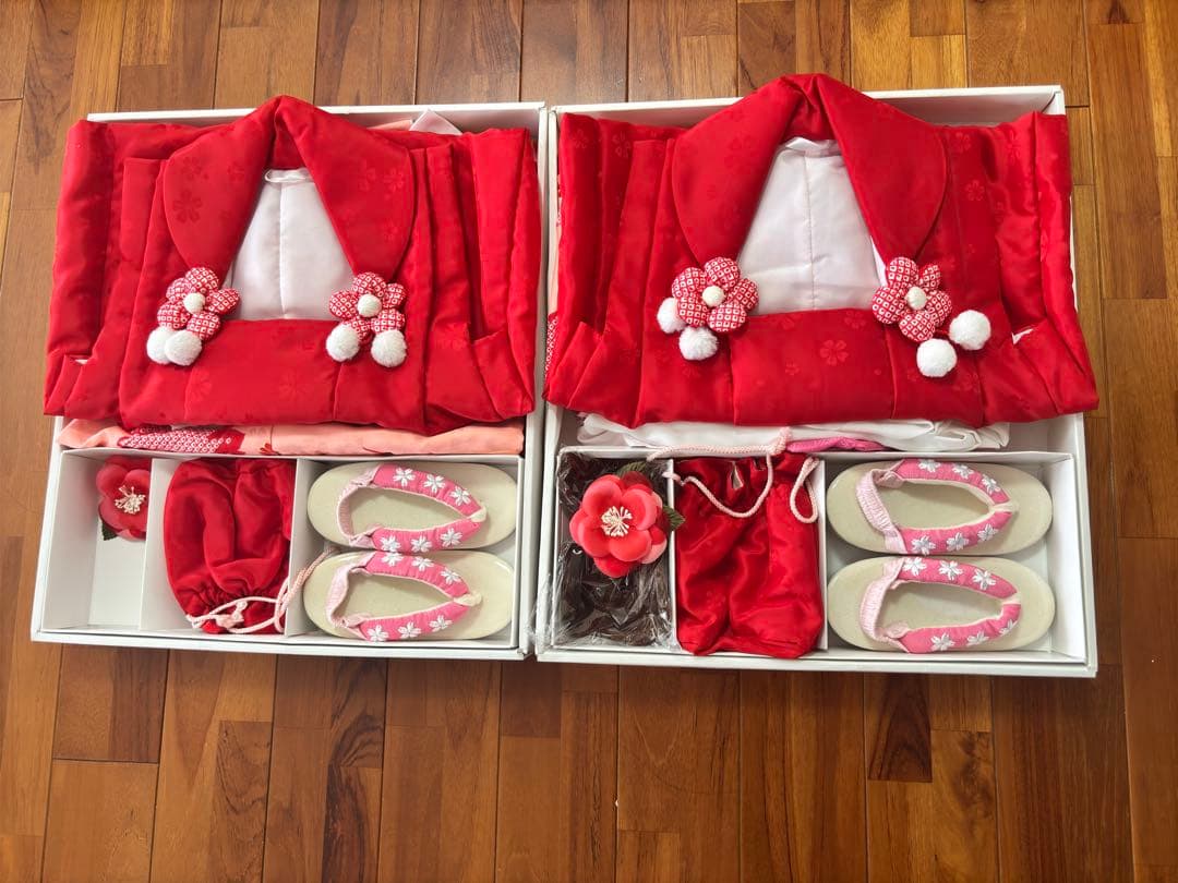 双子　七五三用　着物2セット