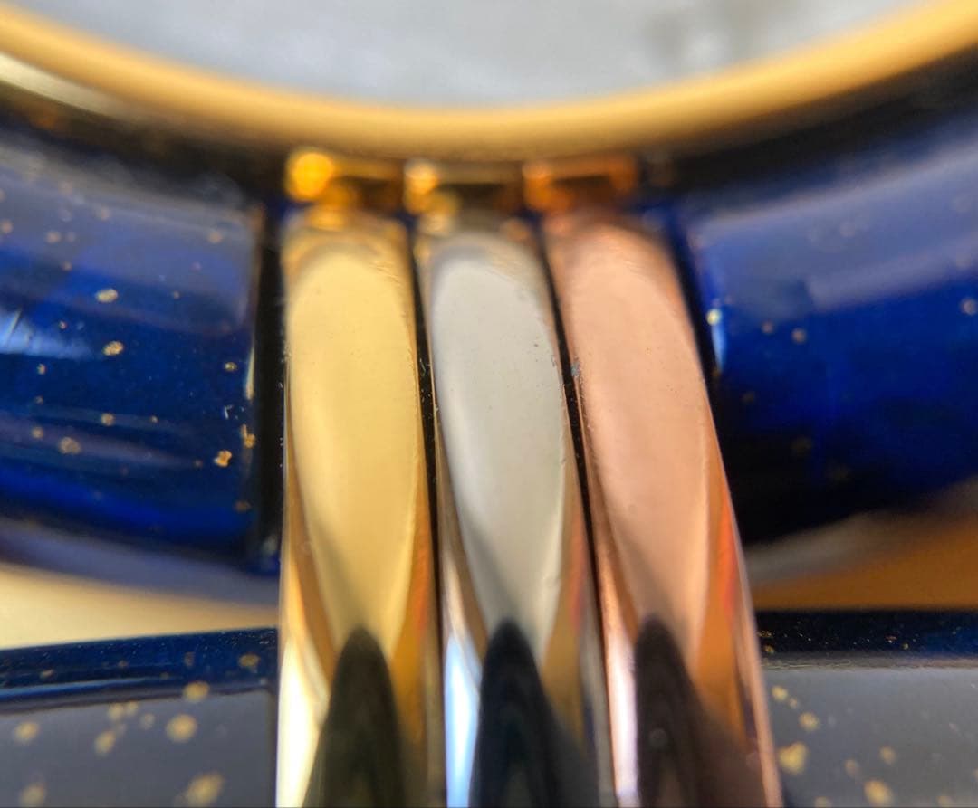 カルティエ　希少　トリニティ スリーカラー　ブルーカボション　フォトフレーム