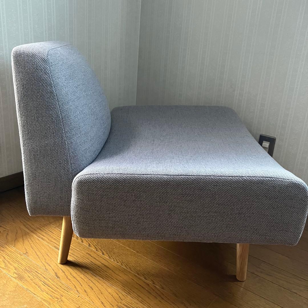 Idee ao sofa 1シーター　自作カバー付　1人がけソファ　無印良品