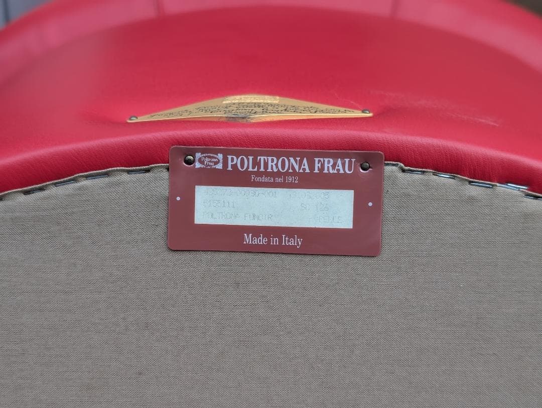 現行モデル☆ポルトローナフラウ／Fumoir／フーモア／1Pソファ／本革