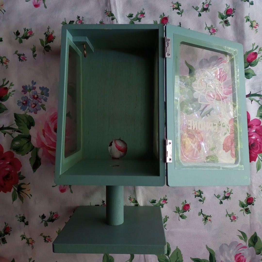 レア　廃盤品　TELEPHONE 　テレホンボックス　木製