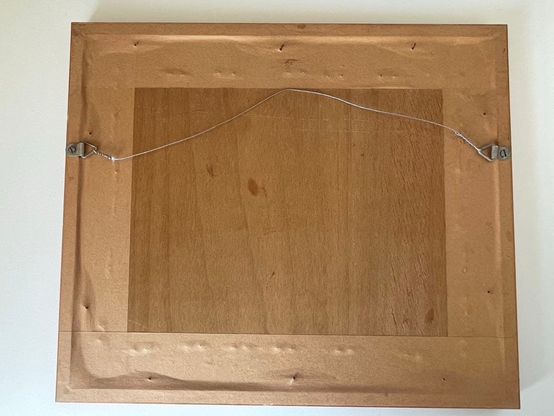 バリ絵画 ウブド 水彩画 木製フレーム付き - メルカリ