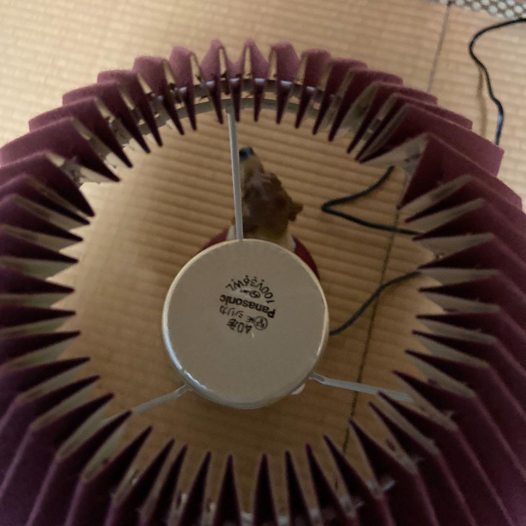 犬置物　バセットハウンド　ランプ　年代物　レトロ