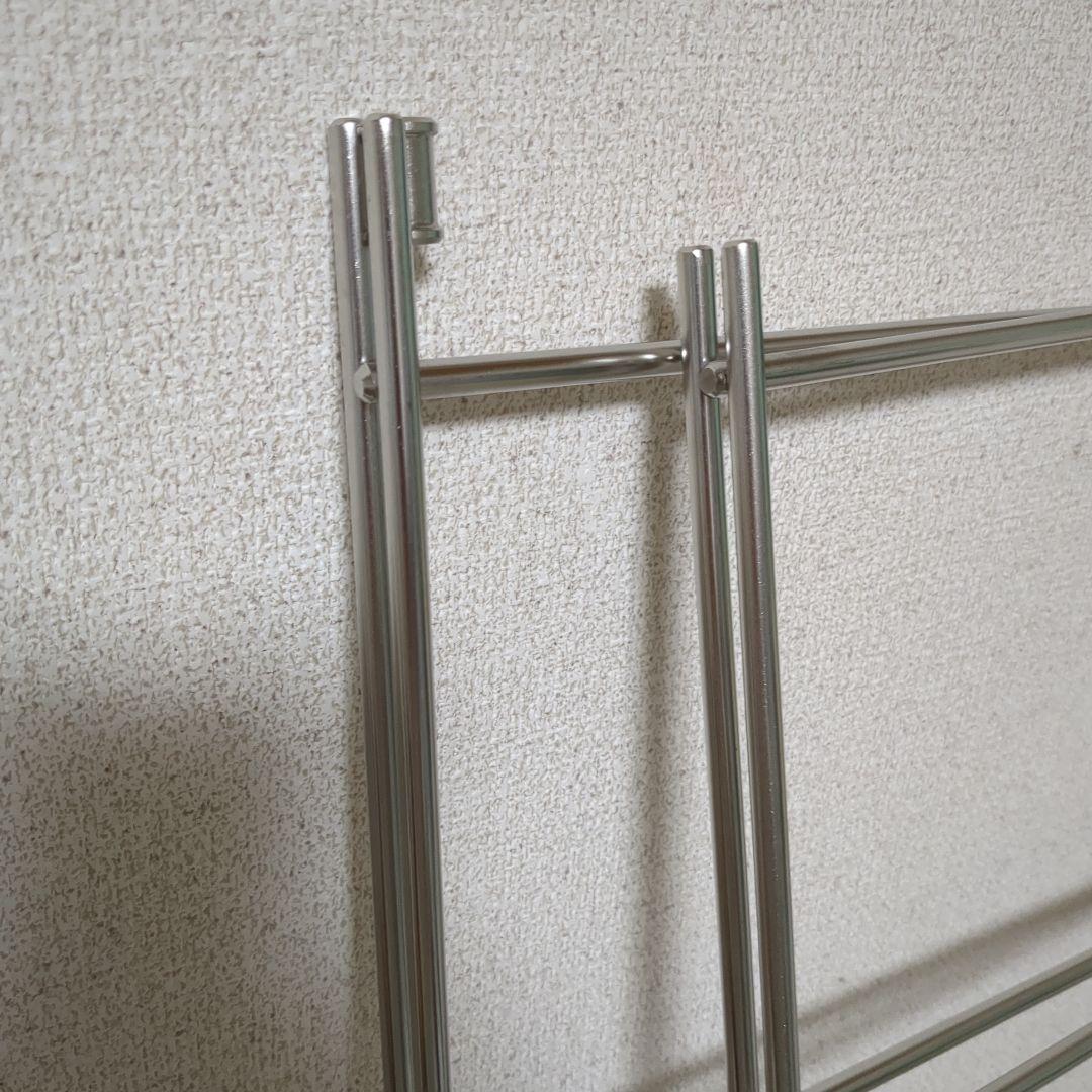 無印良品ステンレスユニットシェルフ　オーク材棚セット　ワイド　中