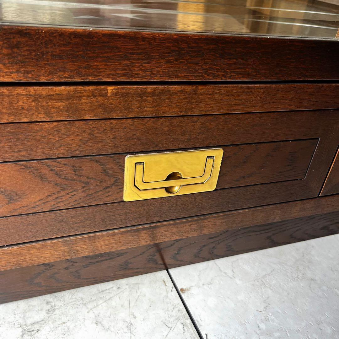 取付無料！カリモク ドマーニ モーガントン おしゃれアンティーク ガラス飾り棚✨