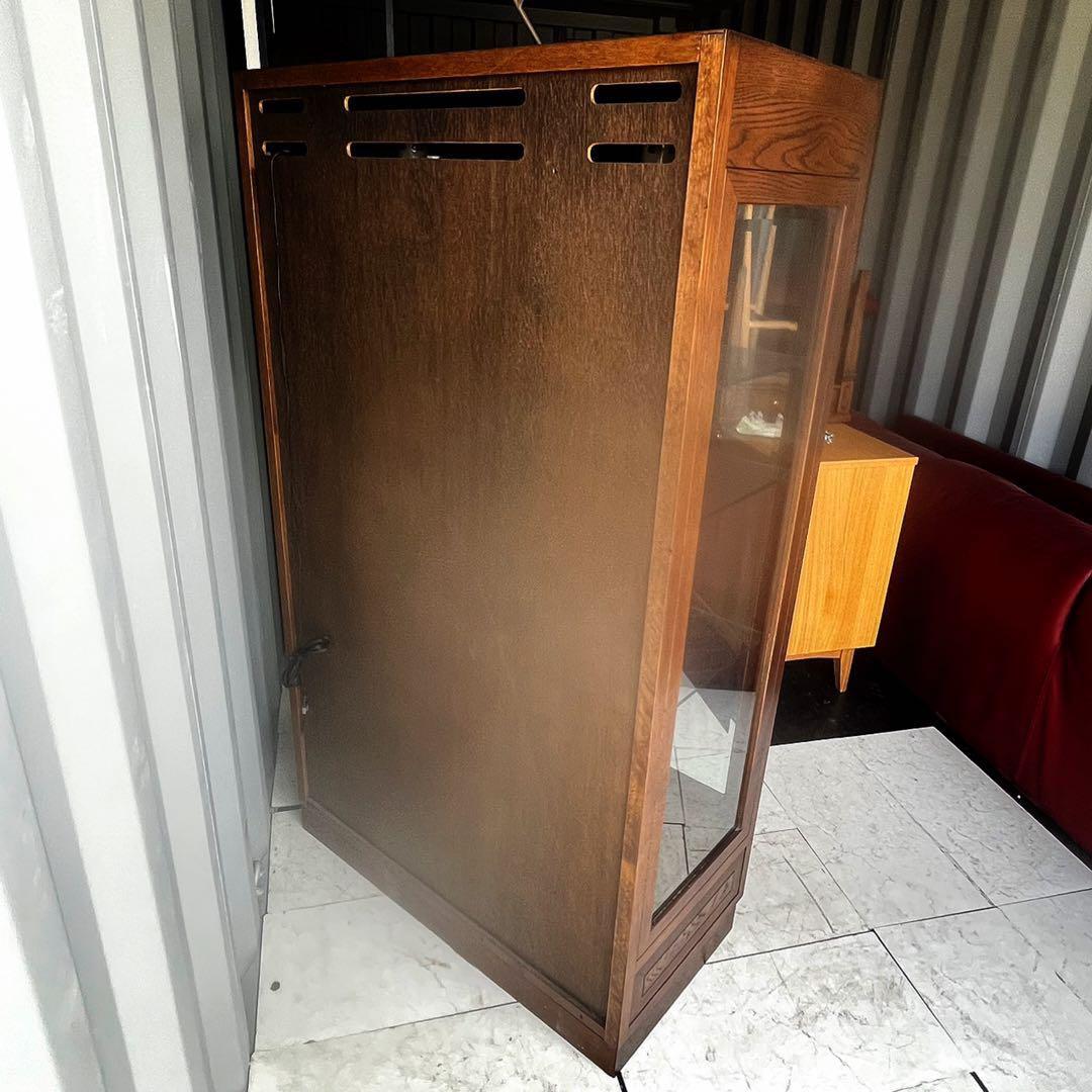 取付無料！カリモク ドマーニ モーガントン おしゃれアンティーク ガラス飾り棚✨