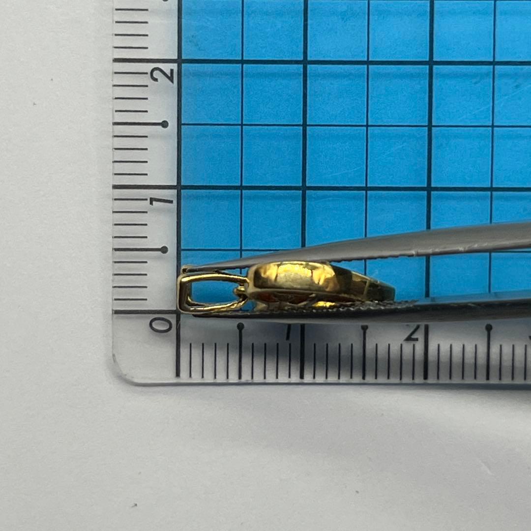 K18 ハートモチーフ ルビー ペンダントトップ