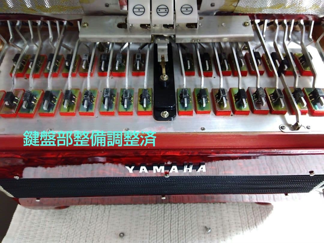【美品即演奏可】YAMAHA YA48アコーディオン独奏高級モデル整備簡易調律済