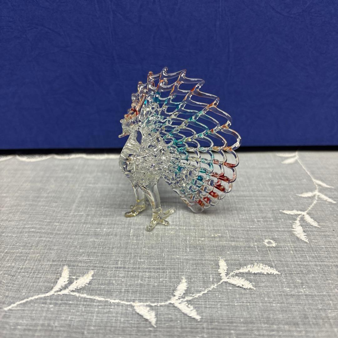 孔雀のガラス細工 - メルカリ