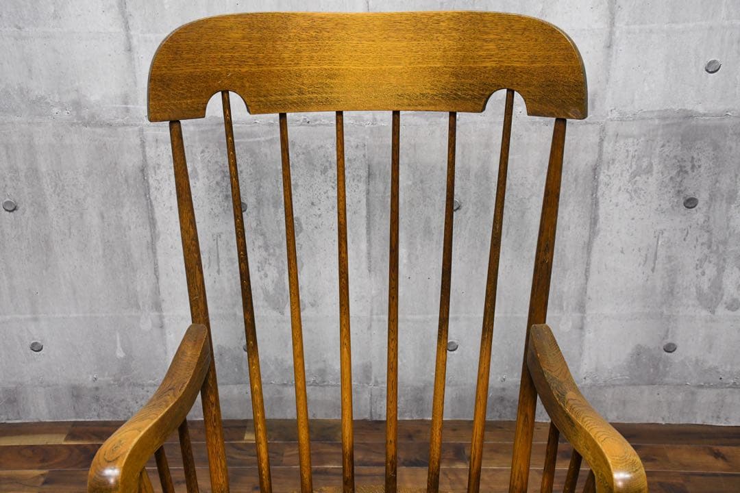 CCC38 ヴィンテージ 飛騨産業 ロッキングチェア オーク無垢材 揺り椅子