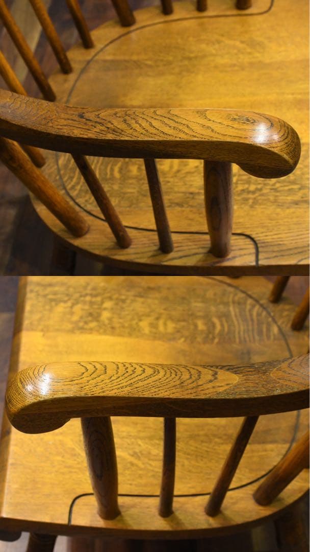 CCC38 ヴィンテージ 飛騨産業 ロッキングチェア オーク無垢材 揺り椅子