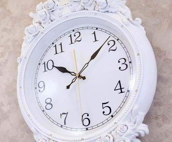 壁掛け時計 ウォールクロック ヴェネツィア ホワイト LS-B8200s-WH