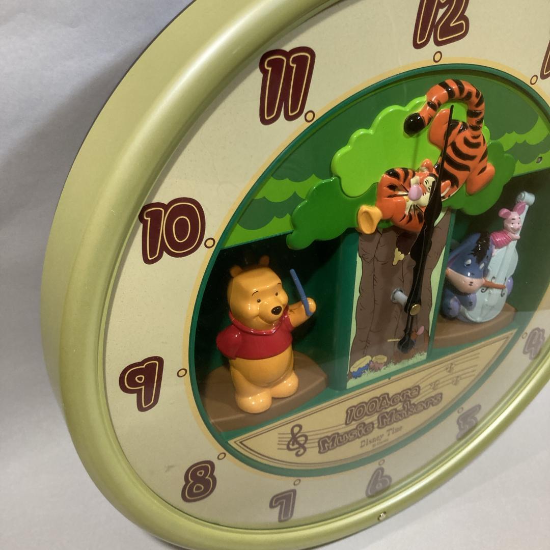 廃盤希少品】ディズニータイム くまのプーさん からくり掛け時計