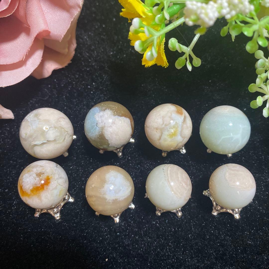 グリーン桜瑪瑙 チビスフィア ③