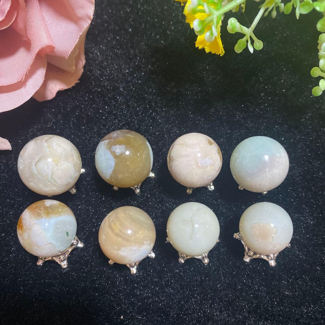 グリーン桜瑪瑙 チビスフィア ③