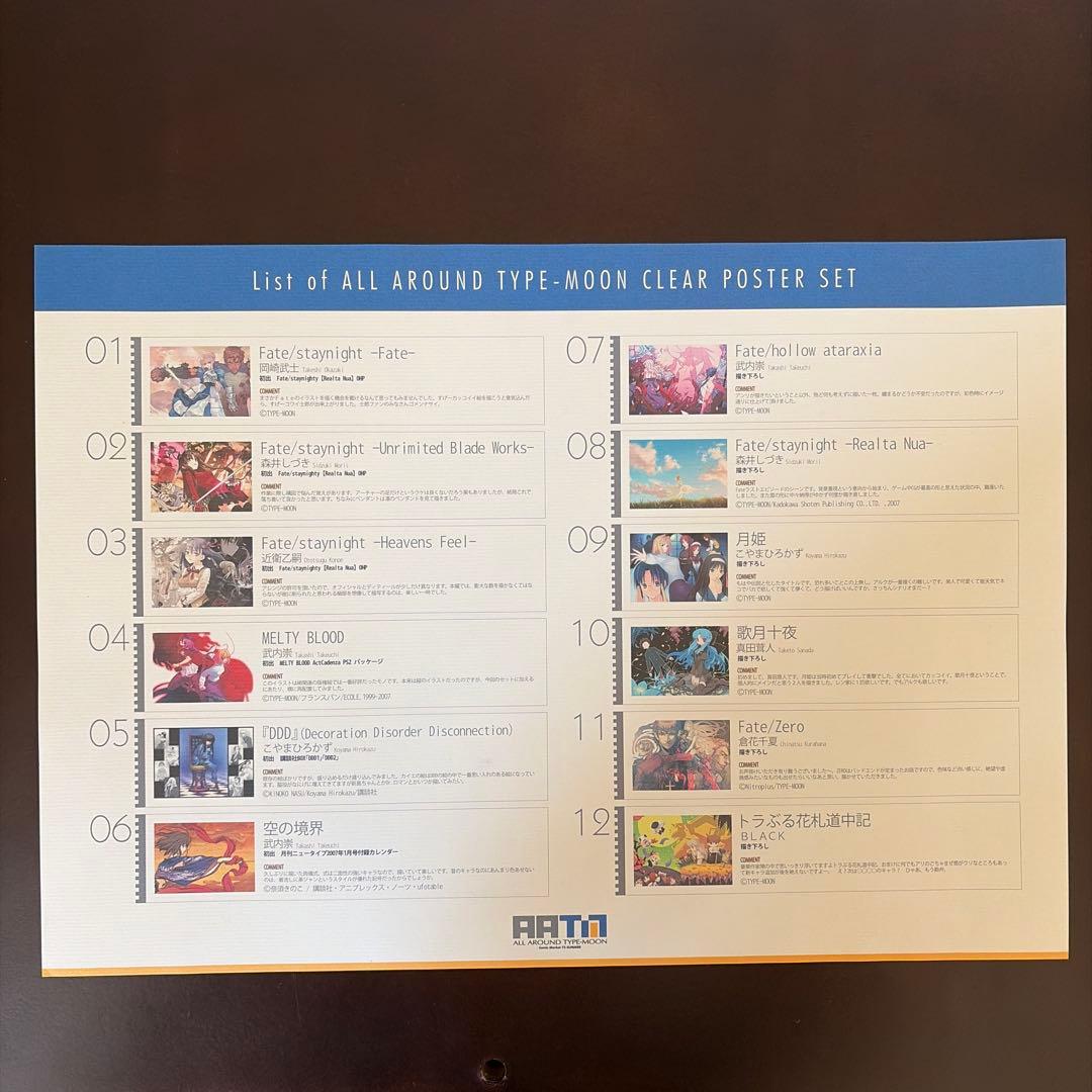 TYPE-MOON コミケC72 クリアポスターセット - メルカリ