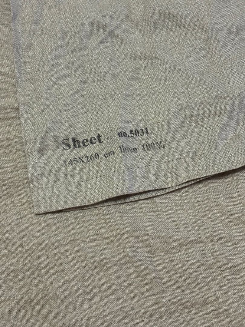 fog linen work リネン シーツ ベージュ