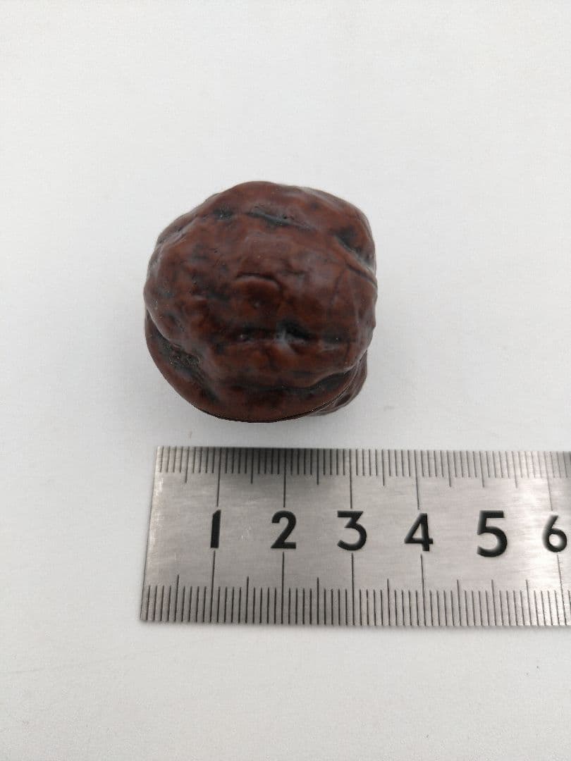 a829 【新品・未使用】香合 乾漆 クルミ胡桃 畦地粒表 多喜翁 木箱