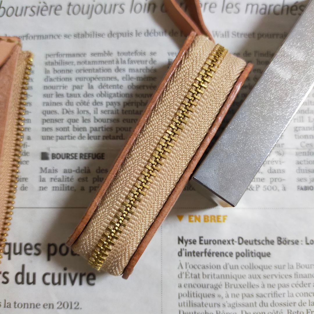 薄型L字ファスナーウォレット＆ケース　栃木レザー