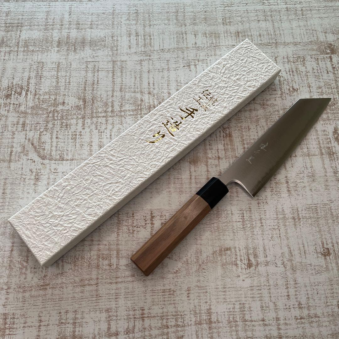 唯千里オリジナル 《青紙スーパー》文化 170 mm【ウォールナット八角柄】