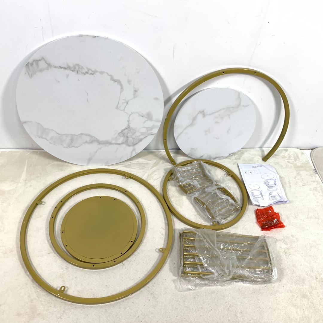 訳あり部品センターテーブル テーブル ローテーブル 大理石調波紋1706-160