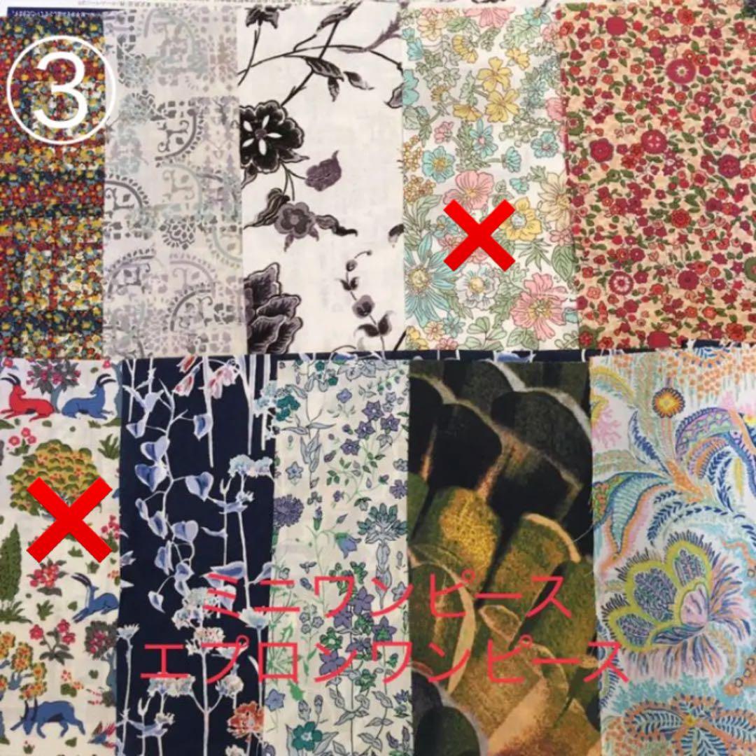 ミニワンピース　エプロンワンピース(黒リボン生地確認ページ　リカちゃん　ブライス