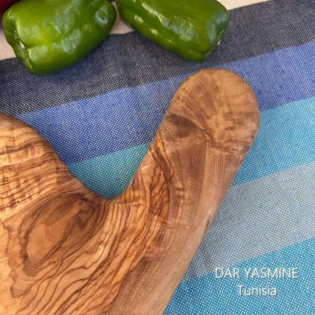 オリーブの木　カッティングボード　持ち手ありフリー　目的地はここ！　約44cm