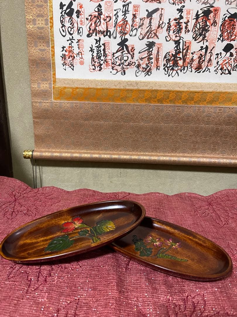 祖母のコレクション 烏城彫り 岡山県のお師匠から学び作った作品たち