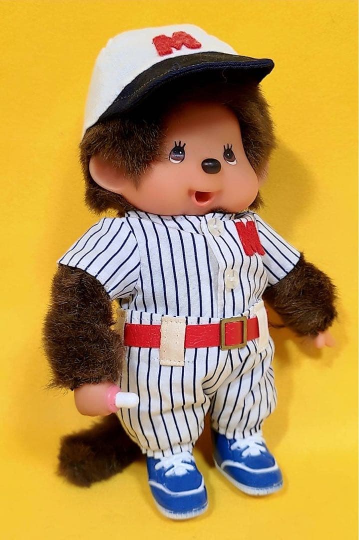 70年代モンチッチsekiguchIぬいぐるみ用高校野球ユニフォーム靴