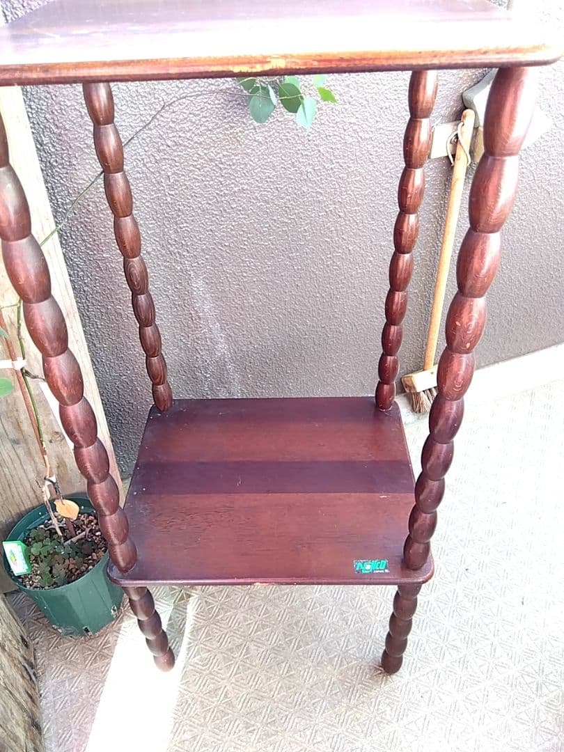 昭和レトロ ナジコ 木製ラック ヴィンテージ 2段　Najico