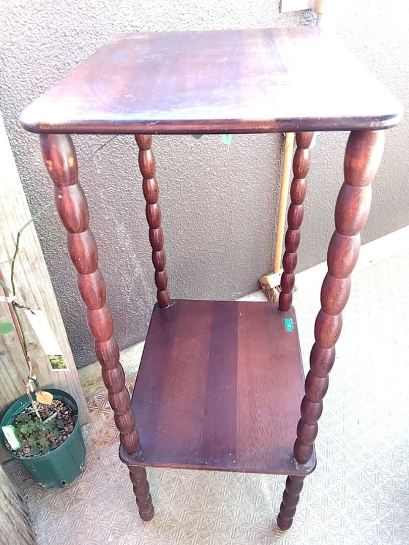 昭和レトロ ナジコ 木製ラック ヴィンテージ 2段　Najico