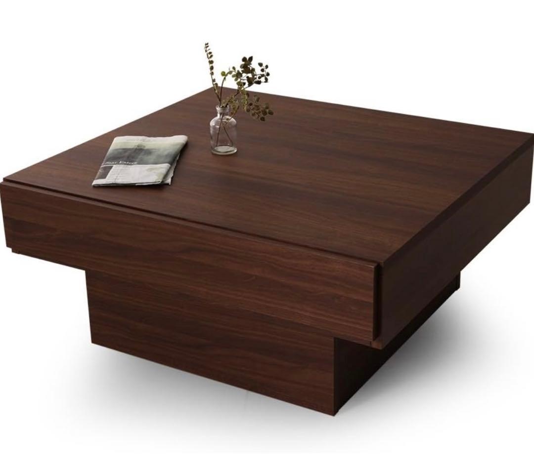 LOWYA ロウヤ センターテーブル リビングテーブル 木目調 収納 日本製