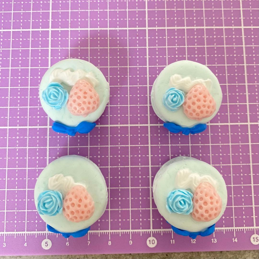 フェイクスイーツ 【青いリボンのマカロンセット】