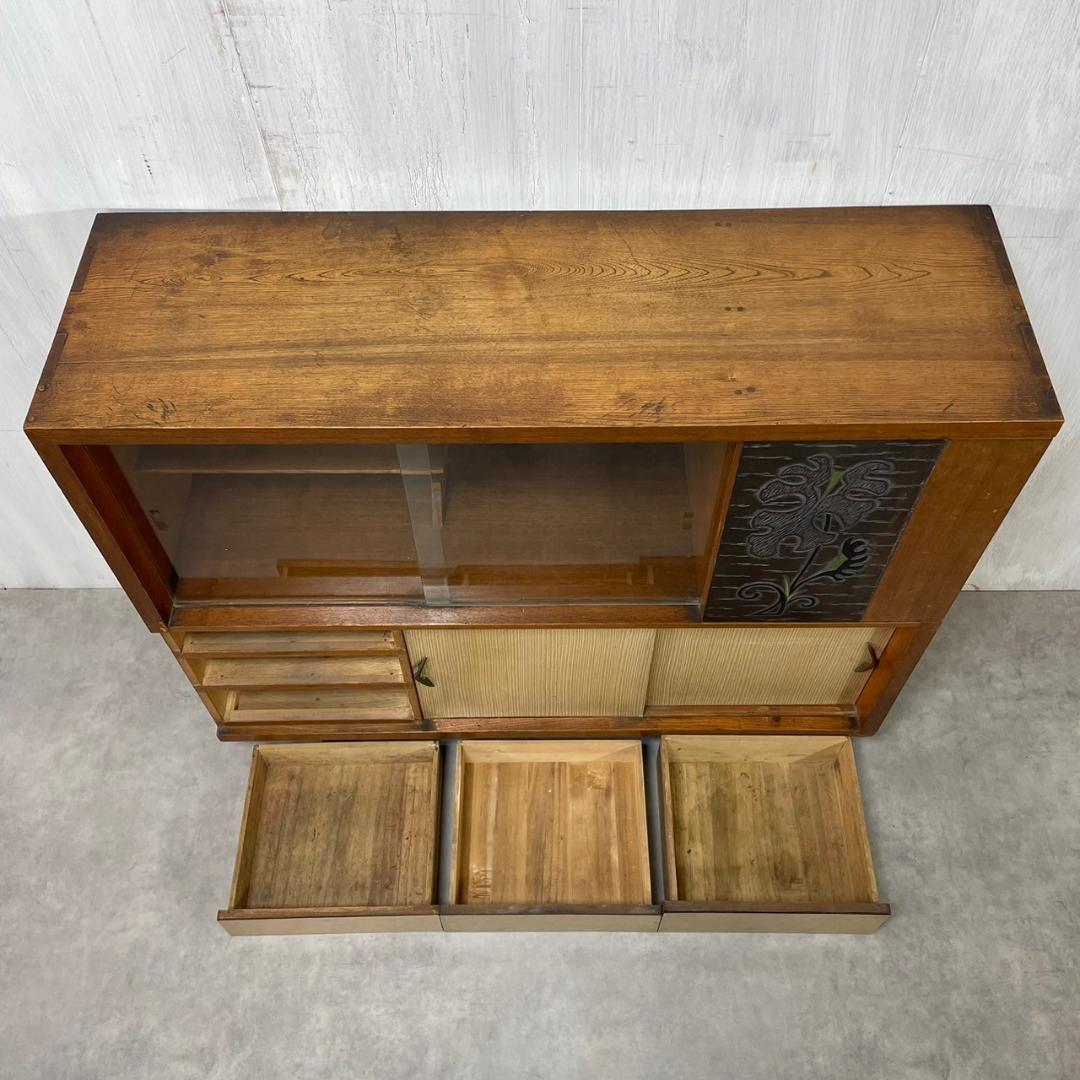 ヴィンテージ 60-70's サイドボード 木製 飾り棚 リビング収納 レトロ