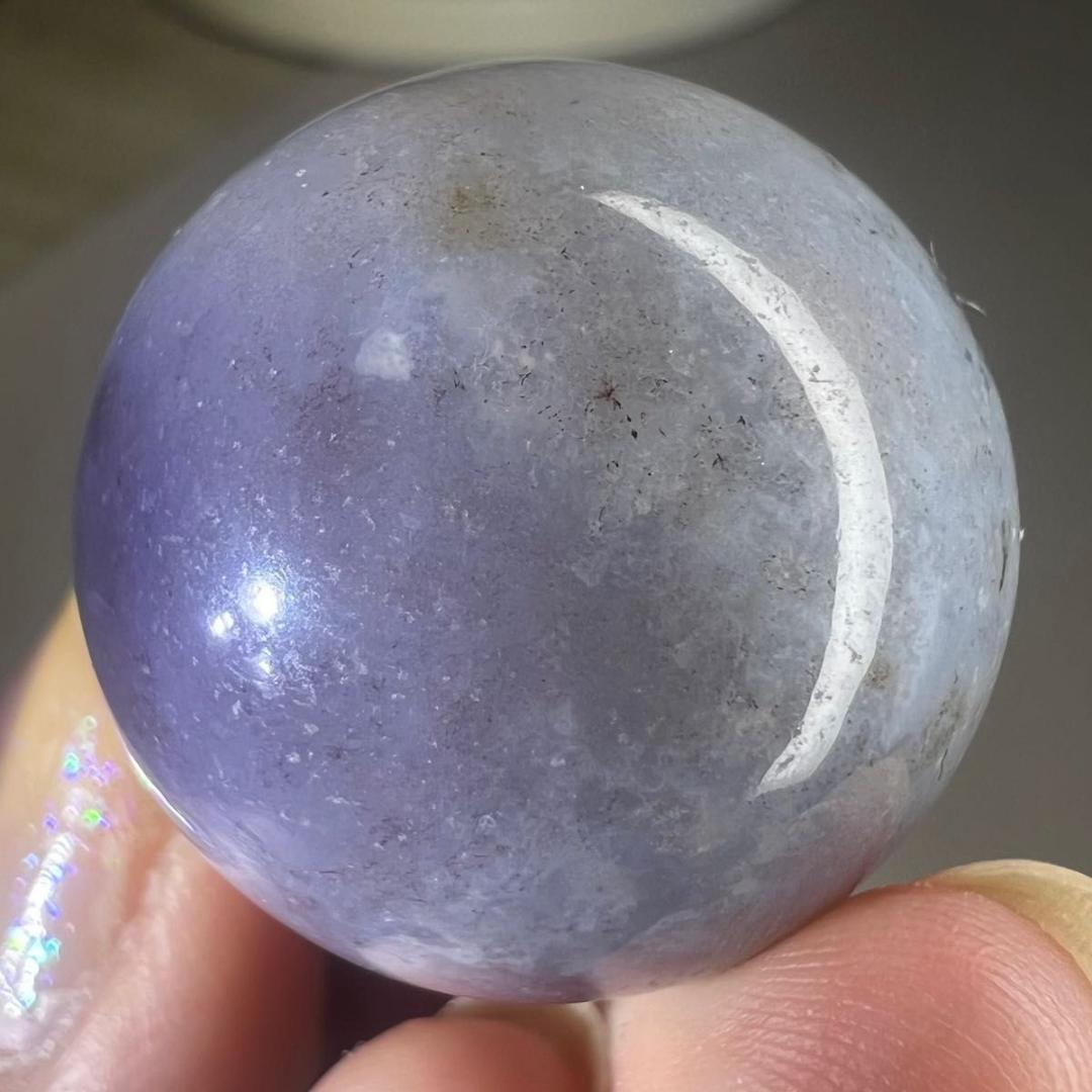 57 パープルオーシャンジャスパー天然石癒し風水守護開運浄化スフィア