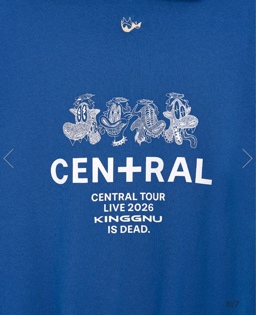 King Gnu フーディ KG IS DEAD HOODIE [ブルー] - メルカリ