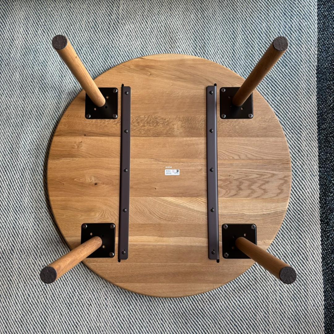 【極美品】HIDA 飛騨産業 飛騨家具 リビングテーブル 風のうた 85cm