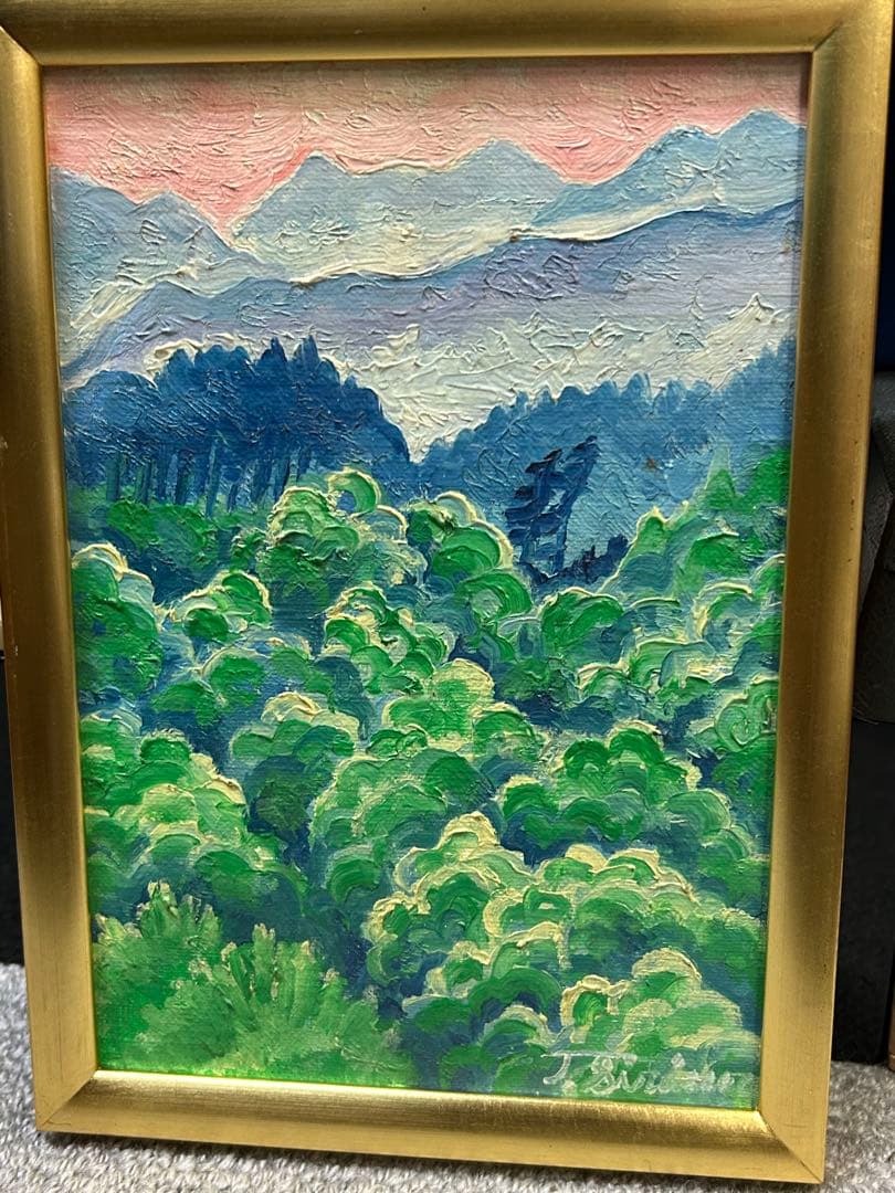 白岩俊治　油絵SMサイズ　風景画