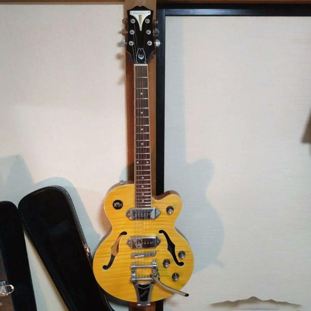 は*さ様 Epiphone Wildkat Natural Flame ハードケ - メルカリ