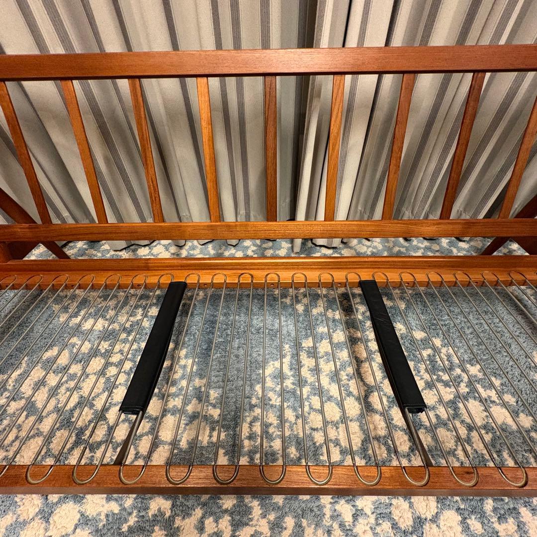 ペーパーナイフソファ　カイ クリスチャンセン　3人掛け　チーク材　宮崎椅子製作所