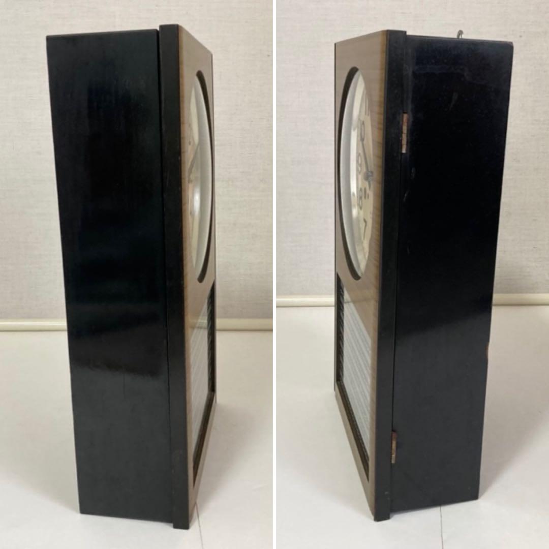 SEIKO セイコー 振り子時計 掛け時計 柱 木製 当時物 昭和レトロ 稼働品