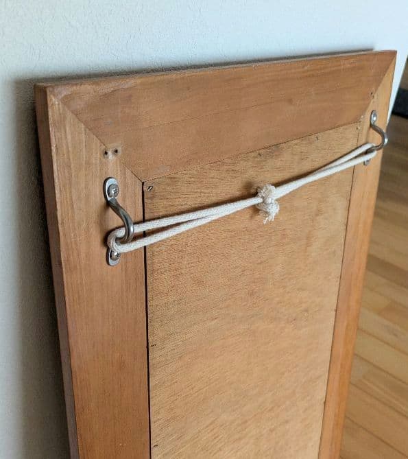 ウォールミラー スペイン製タイル貼り　カントリー調　鏡　壁掛け