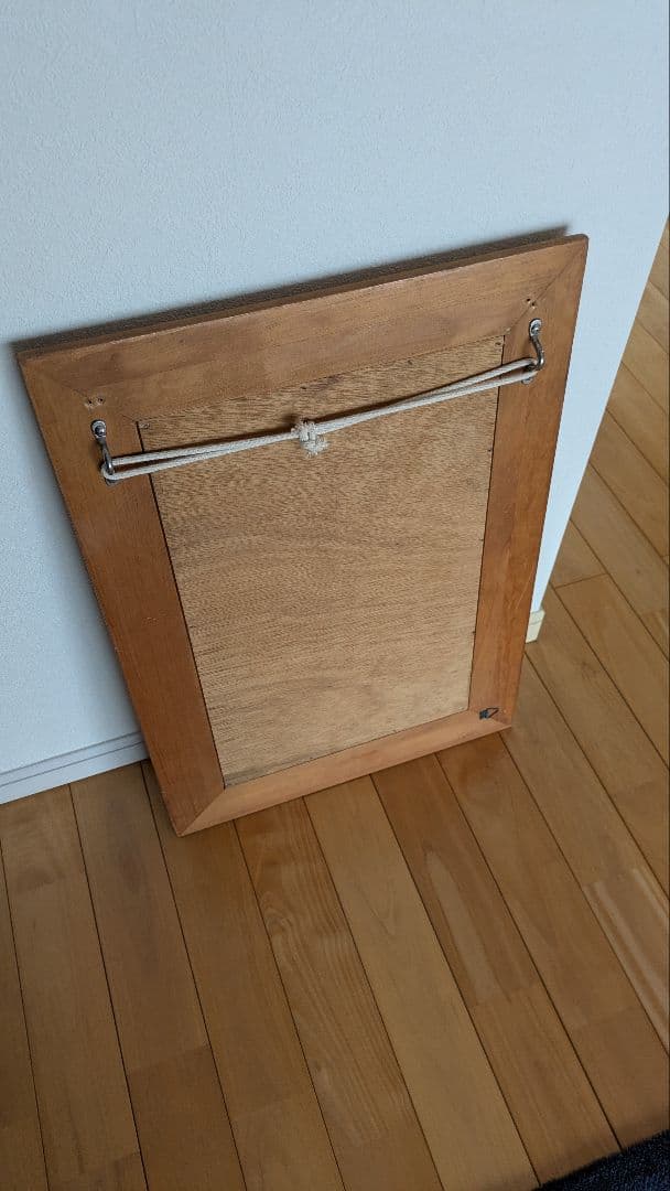 ウォールミラー スペイン製タイル貼り　カントリー調　鏡　壁掛け